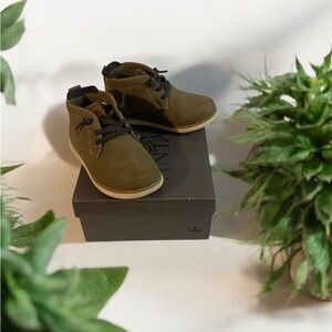 Crown Vintage Kids Olive Lace-Up Boots
